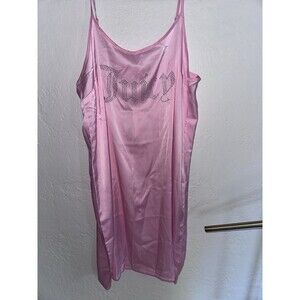Juicy Couture Pink Silk Slip Sexy Dress Nightwear Nightgown